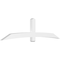 Ekena Millwork Bellingham Architectural Grade PVC Gable Bracket, 108"W x 27"H x 4"D x 6"F, 6/12 Pitch GBP108X27X0406BEL00 - alternate 1